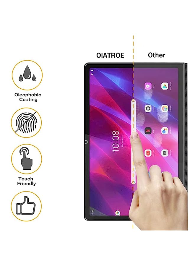 erorex [2-Pack] Screen Protector for Lenovo Yoga Tab 11, Ultra slim HD 2.5D Premium Tempered Glass Screen Protector -Transparent  - Image 3