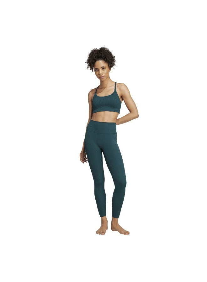 Adidas All Me Rib L Green Training Tights For Women 2XS  - Image 5