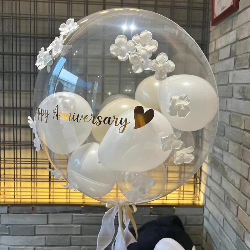 Jiesky 30 Set 27inch Big Clear Balloons Holder Sticks With Cups, Long Reusable Bobo Balloon Holder Sticks For 10in To 30in Various Balloons Birthday Festivals Wedding Party - Image 3