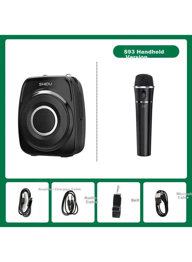 S93 Mini Bee Voice Amplifier Teacher Lecture Amplifier Loud Volume Outdoor Speaker Long Battery Life Anti-howling Shouting Megaphone Wireless Handheld Version