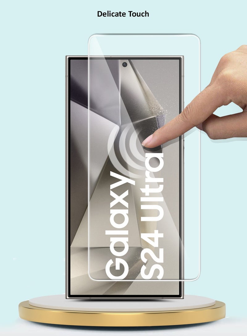 GMAX Samsung Galaxy S24 Ultra 5G 2024 GMAX Premium Series Curved Edges 9H 2.5D Tempered Glass Screen Protector - Clear - Image 4