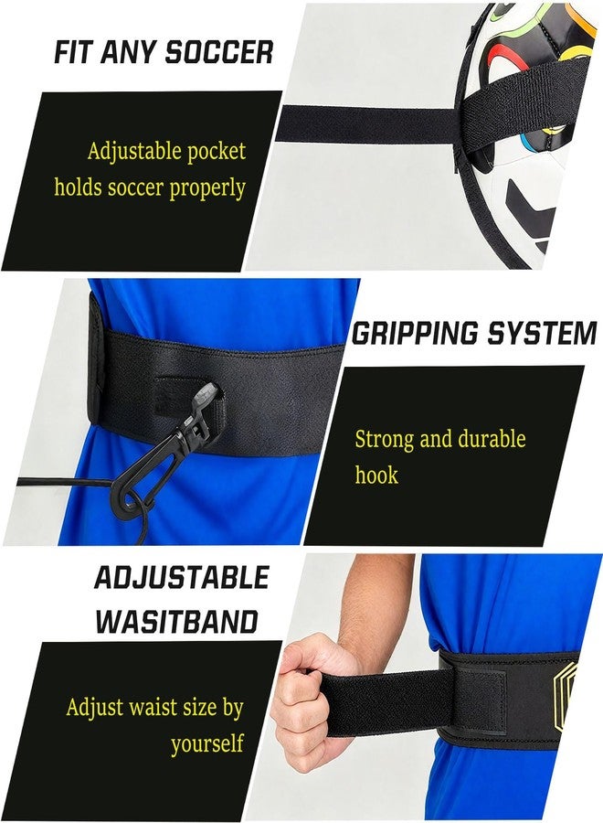 TARINI Football Training, Football Equipments, Football Training Equipment, Hands-Free Solo Practice Aid, Adjustable Rebound for Football Skill Training (Indoor/Outdoor) - Image 4