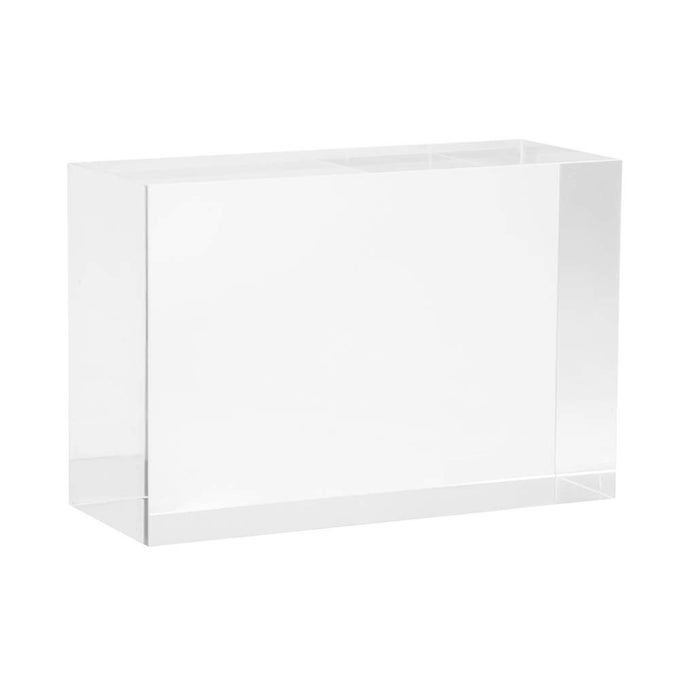CLEAR SOLID ACRYLIC BLOCK 6 X 4 X 236 ALL DIAMOND POLISHED RECTANGLE CLEAR ACRYLIC CUBE FOR DISPLAY PLEXIGLASS LUCITE JEWELLERY BLOCK