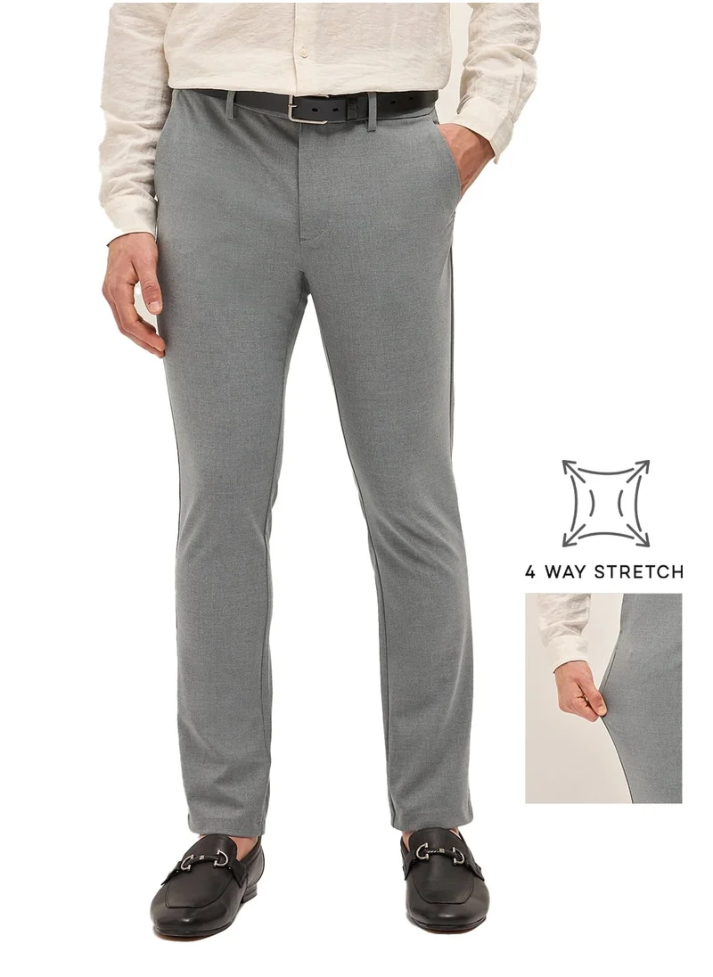 دُبّ في البيت THE BEAR HOUSE Men’s Formal Trouser – Lightw eighted & Comfortable, Perfect for Casual Wear, Ideal for Everyday & Summer Wear | SIZE-28 to 40 | TRO-EIBAR-GY_PRNT