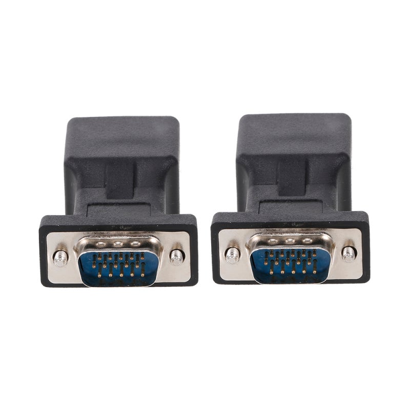 VGA To RJ45 Adapter: Black Plug And Play Converter With Nickel-Plated Interfaces - 20M Signal Extension High-Quality ABS Jack Adapter For Computer Monitor Projector TV - Image 5