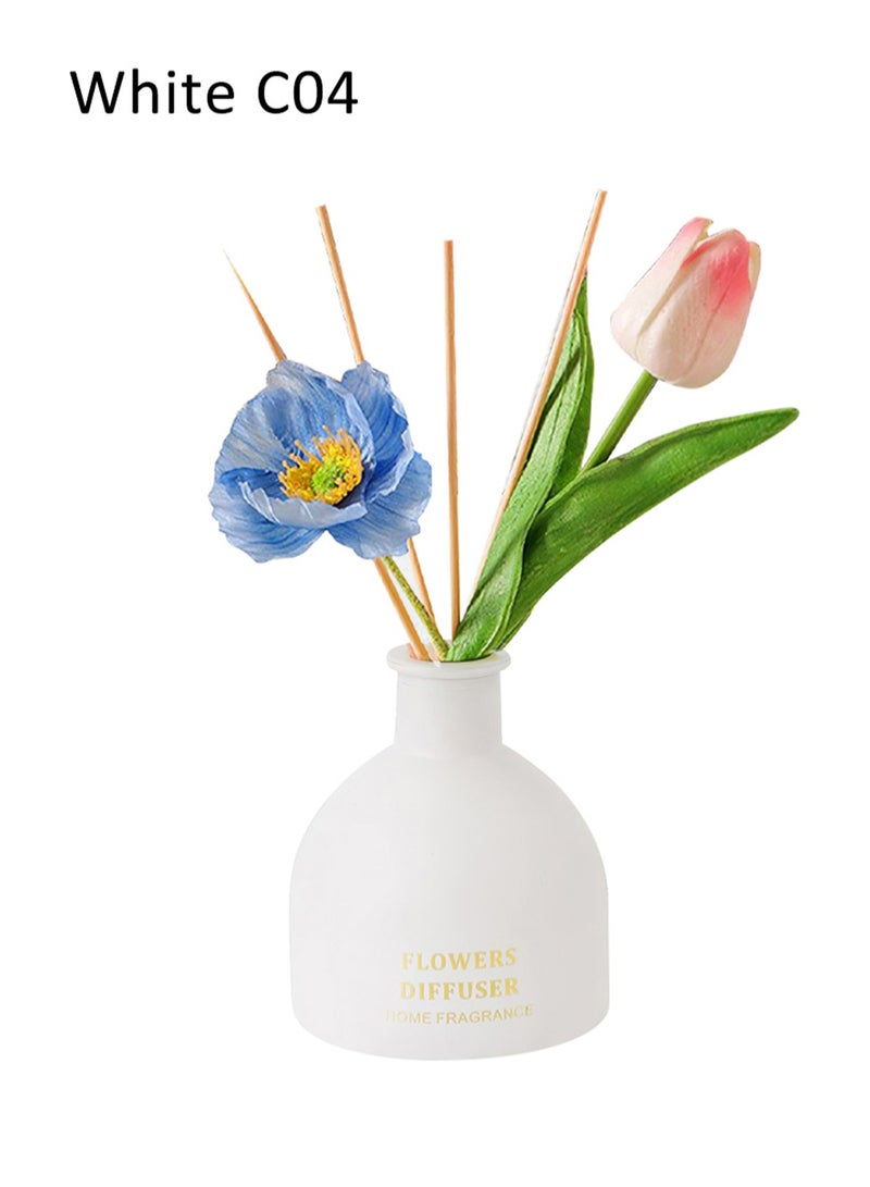 Reed Diffuser, Luxurious Scented Oil Diffuser, Artificial Flowers Home Perfume for Home Office Décor, 150ml (Tulip) - Image 1