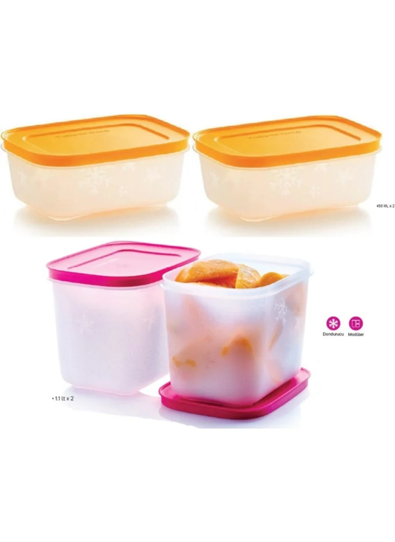 Tupperware Alaska Set 2.5 Lt-1.1 LT-450ML Freezer Storage Container Hsgl