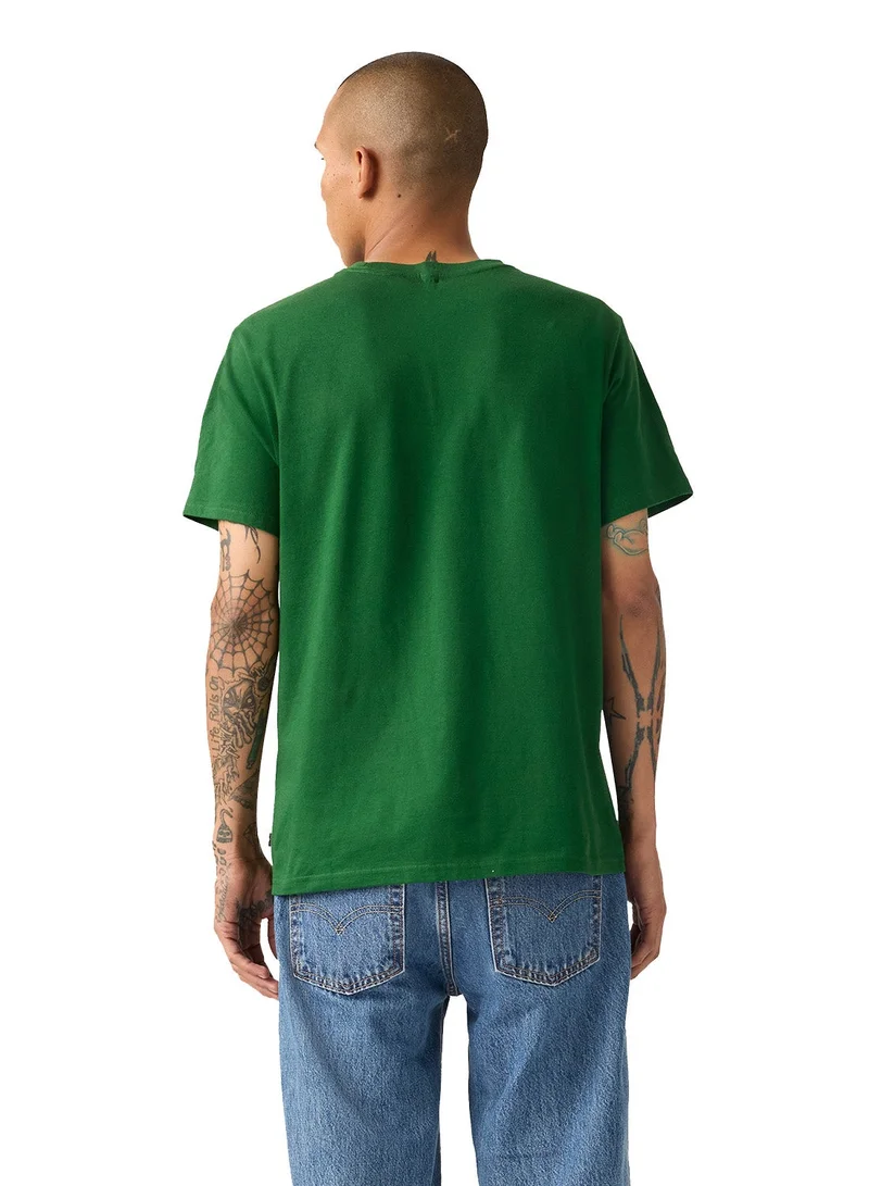 ليفايز تي شيرت بياقة دائرية بقصة مريحة