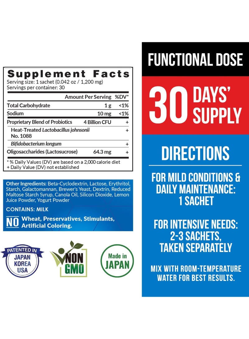 LABO Nutrition جاستريكيل - ارتجاع الحمض، حرقة المعدة، عدم الراحة المعوية المتكررة، دفاع طبيعي ضد اضطرابات المعدة 30 كيس - Image 2