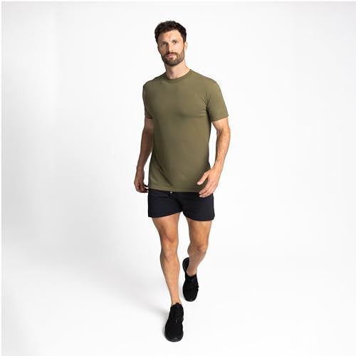 Soffe سوف م mens 3 حزمة - تي شيرت عسكري من بوليستر / قطن أمريكي، تان، كبير جداً - Image 4