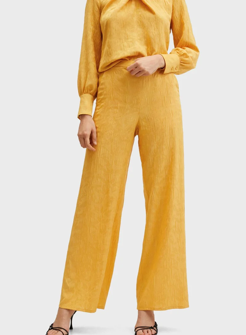 MANGO Wide Leg Pants