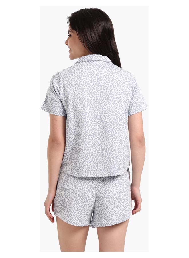 Carina Chic Leopard Print Pyjama Set - Image 3