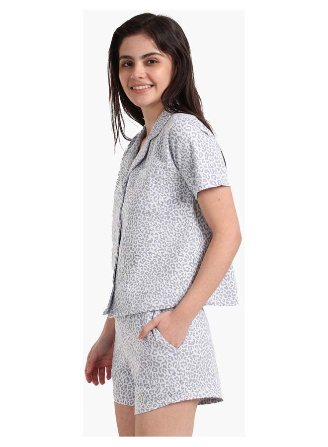Carina Chic Leopard Print Pyjama Set - Image 5