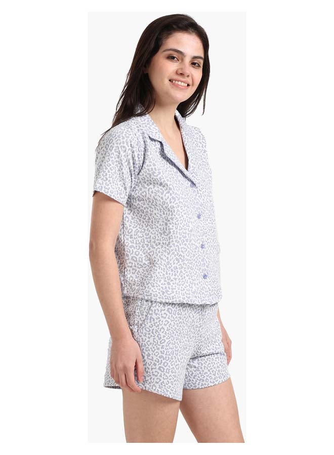 Carina Chic Leopard Print Pyjama Set - Image 2