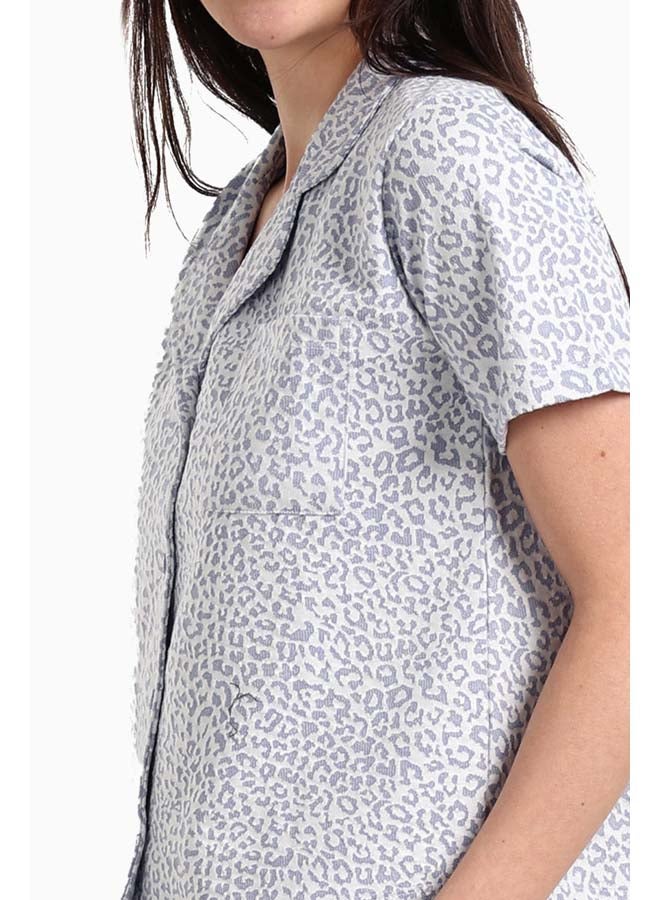 Carina Chic Leopard Print Pyjama Set - Image 4