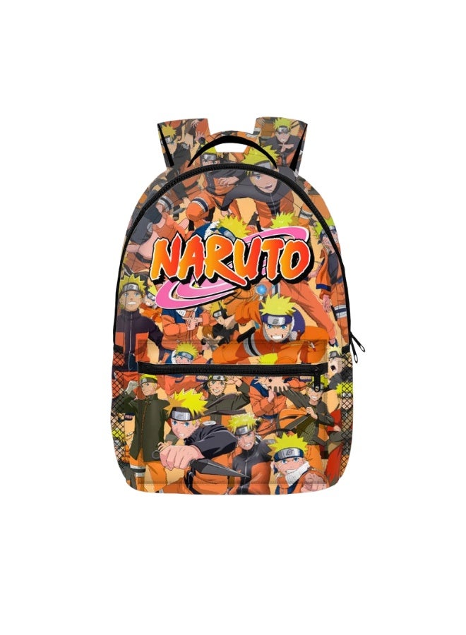 Naruto simple zipper backpack schoolbag for teenagers and elementary school students men and women leisure sports backpack - Image 1
