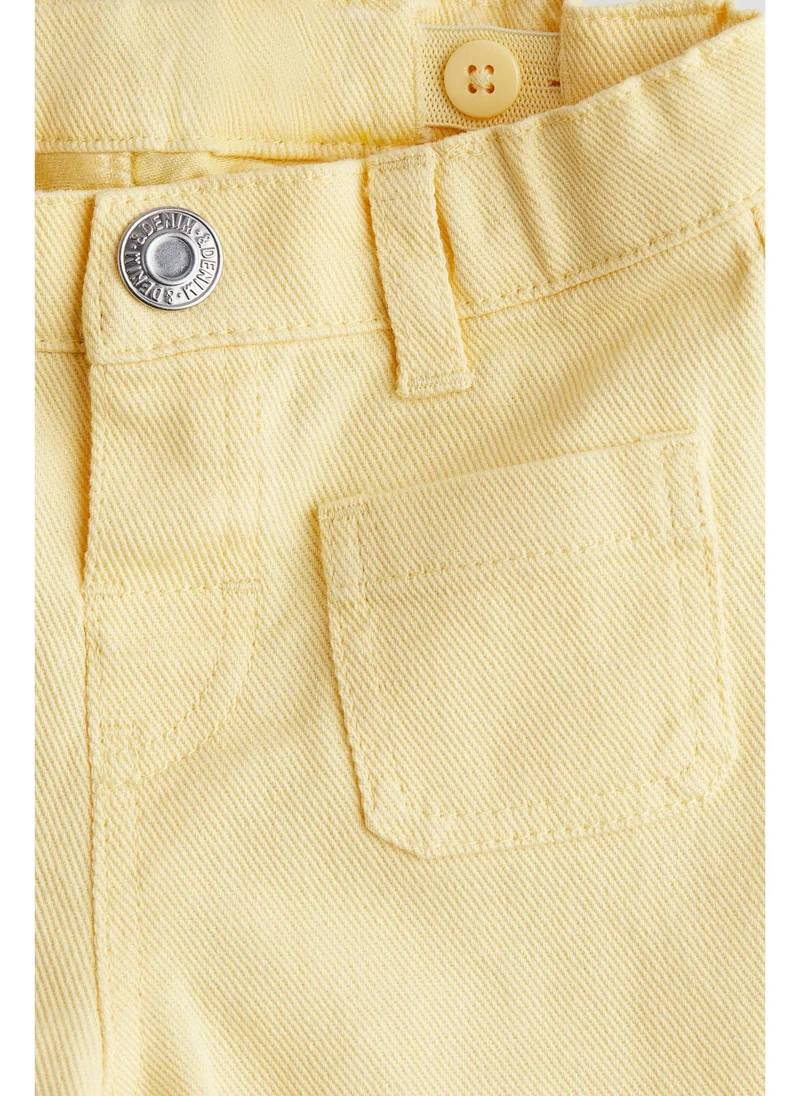 H&M Flared cotton twill trousers