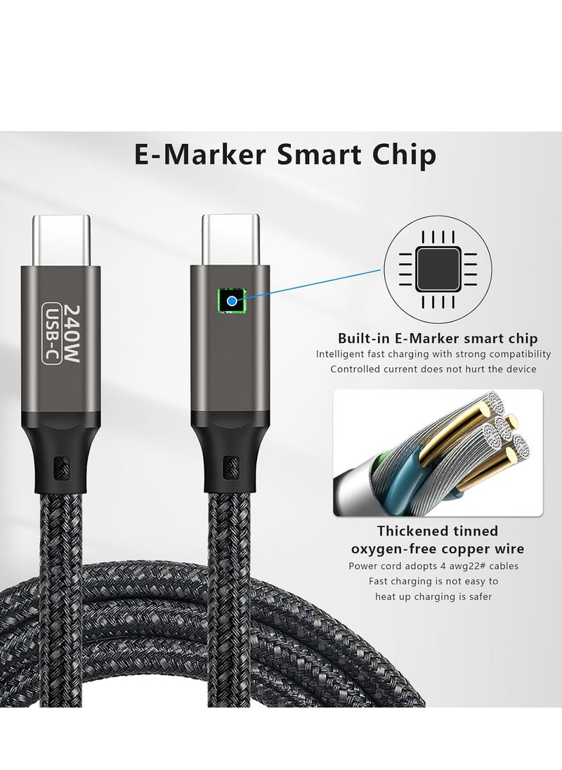 KASTWAVE - Link Cable 10 FT for Apple Vision Pro, USB-C to USB-C, PD 3.1 240W Fast Charging Cord for Vision Pro, High-Speed PC Data Transfer, Premium Apple Vision Pro Accessories, 1 Pcs - Image 1