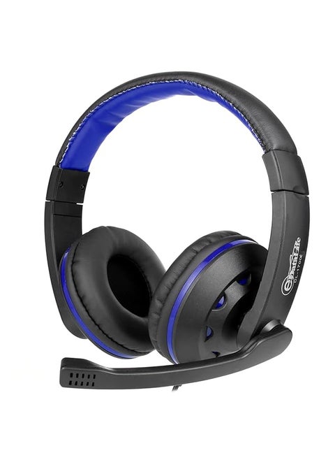 Stereo Gaming Headset For Playstation 4 Pc Xbox One Noise Cancellation Microphone Bass Surround Sound With Soft Ear Protectors Gaming Laptop Blue Dl 1700C Wired