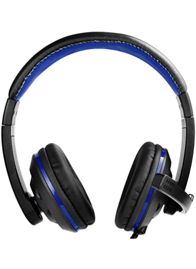 Stereo Gaming Headset For Playstation 4 Pc Xbox One Noise Cancellation Microphone Bass Surround Sound With Soft Ear Protectors Gaming Laptop Blue Dl 1700C Wired