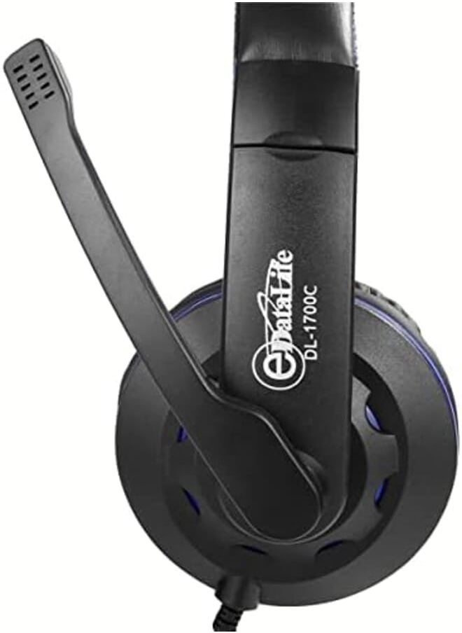 Stereo Gaming Headset For Playstation 4 Pc Xbox One Noise Cancellation Microphone Bass Surround Sound With Soft Ear Protectors Gaming Laptop Blue Dl 1700C Wired