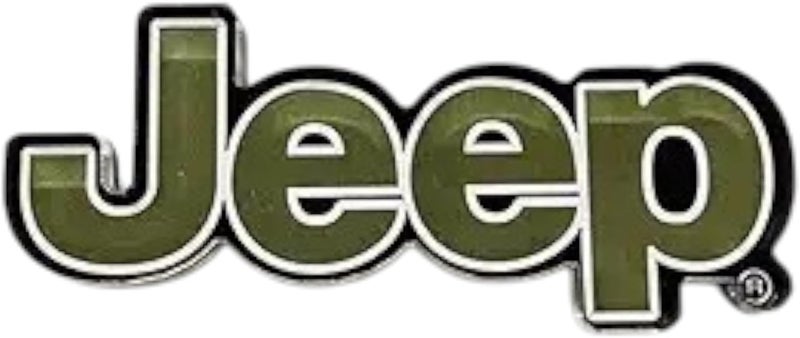 Jeep Jeep Iconic Text Logo Acrylic Magnet 385x125 - Image 1