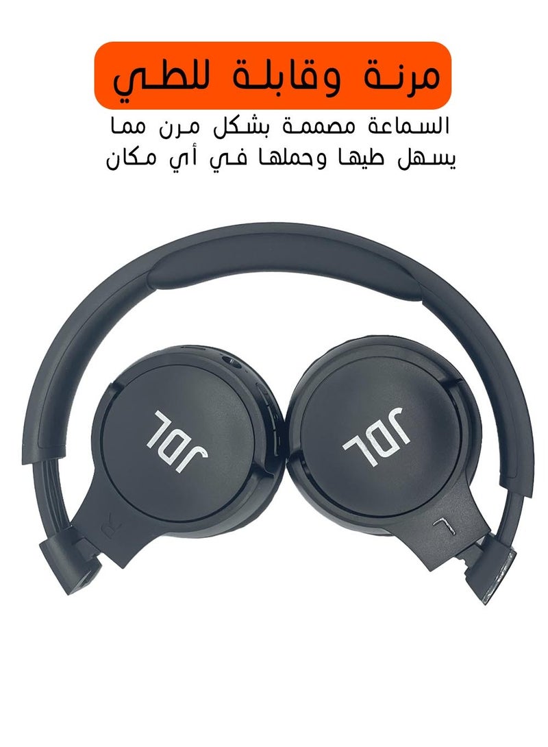 Wireless Bluetooth On-Ear Stereo Foldable Headphone Blue  - Image 2