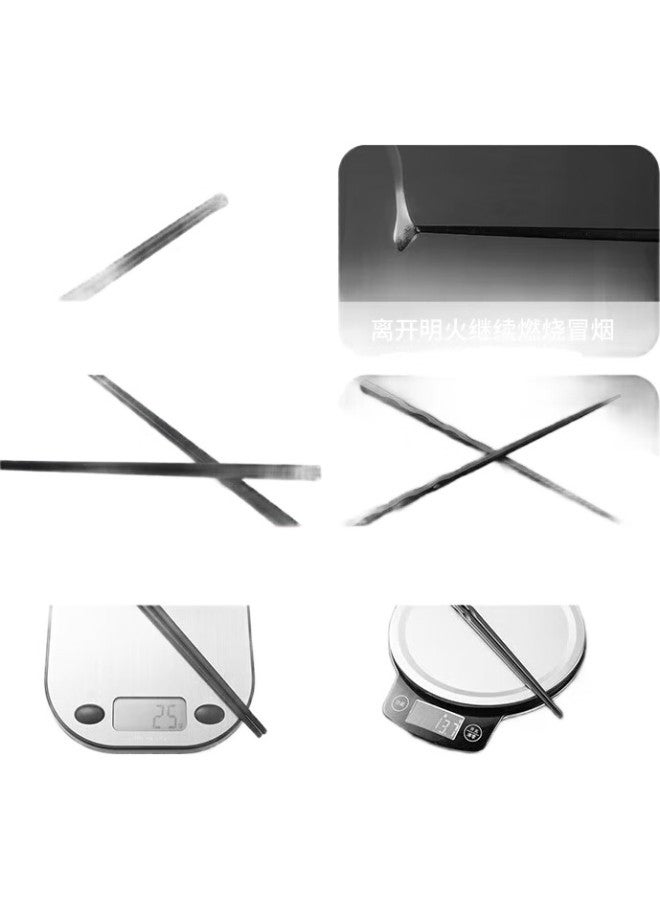 MAX COOK (Maxcook) Chopsticks, Alloy Chopsticks, 10 Pairs, Stainless Steel, Mold-Resistant, Heat-Resistant, Non-Slip Chopsticks For Home Use, Jinfu Mck9432 - Image 2