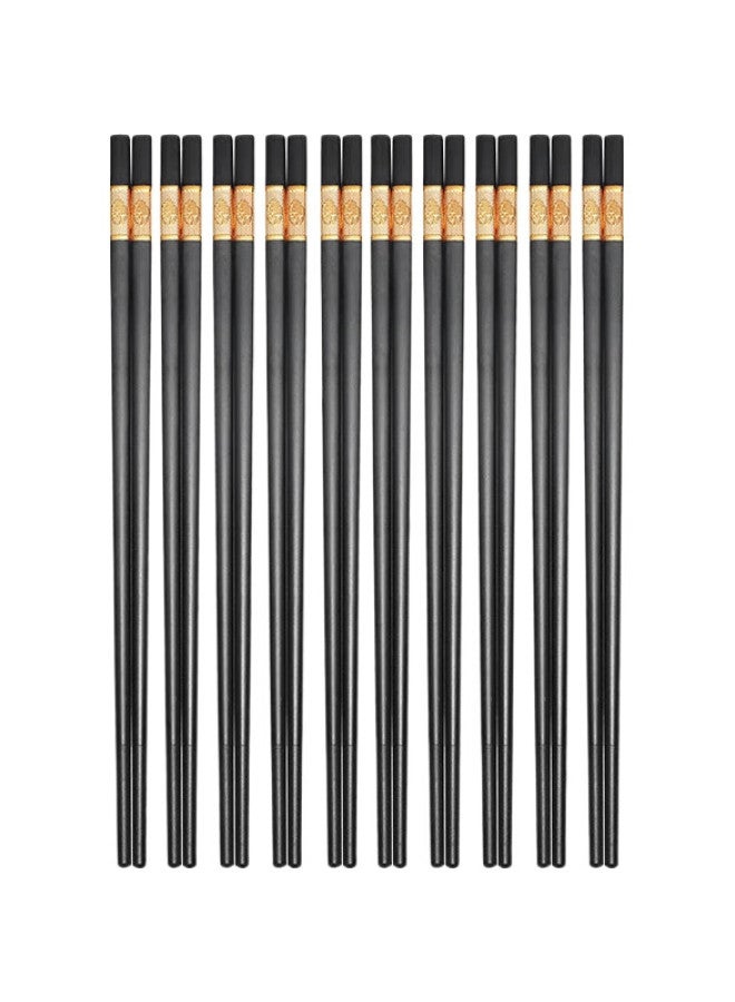 MAX COOK (Maxcook) Chopsticks, Alloy Chopsticks, 10 Pairs, Stainless Steel, Mold-Resistant, Heat-Resistant, Non-Slip Chopsticks For Home Use, Jinfu Mck9432 - Image 1