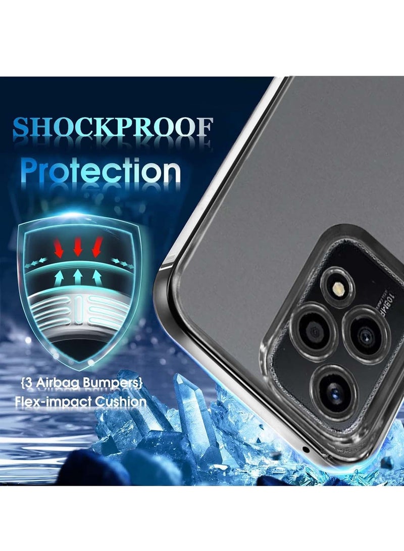 دبليو تيك غطاء فتحة الكاميرا Honor 200 Lite 5G 2024 PU الفاخر ذو الشفاه المرتفعة - أسود - Image 3