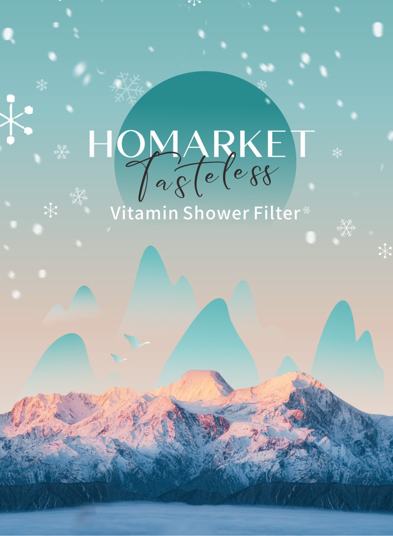 HomarKet Shower Head Filter - Vitamin C Shower Infuser ,Hard Water Softener, Chlorine & Fluoride Shower Filter, Water Purifying Filtered Shower Head with Beads, Helps Dry Skin & Hair Loss (For Mother and Baby)  - Image 5