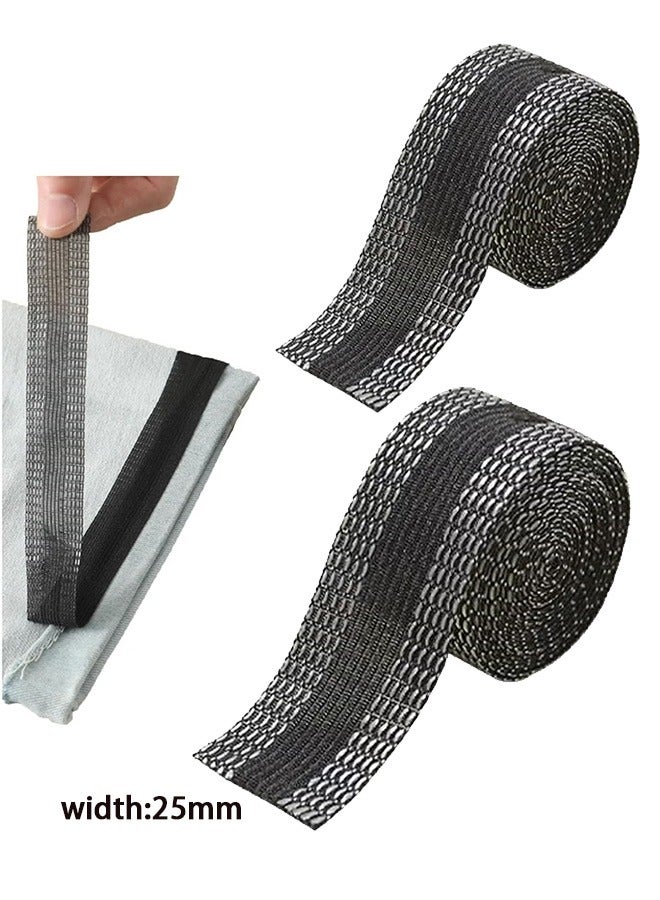 GMORO Trousers Edge Modified Strips, Iron-on Instant Hem Tape, 2m Pants Edge Shorten Self-Adhesive, 25mm Trouser Mouth Paste Edge Fabric Tape for Suit Pants Jeans Trousers, DIY Sewing Accessories - Image 4