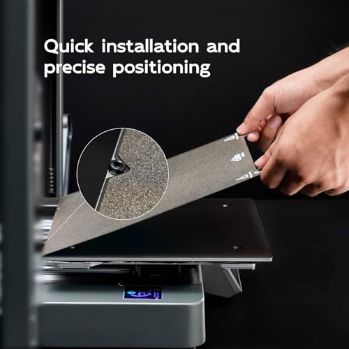 chitu systems Texture PEI Build Plate for Ender 3/ Ender 3 V3 KE/Emder 3 V3 SE/ K1/ K1C 3D Printer, 235x235mm Texture PEI Build Plate +Smooth PEO Sheet 3D Printer Flexible Spring Steel Removable Platform - Image 3