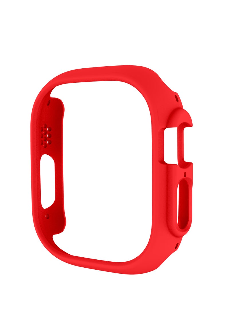 GULFLINK PC Half Case Protector frame Compatible with Apple Watch Series 8 ULTRA 49 mm Red  - Image 1