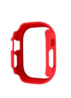 GULFLINK PC Half Case Protector frame Compatible with Apple Watch Series 8 ULTRA 49 mm Red  - Image 2