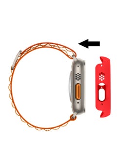 GULFLINK PC Half Case Protector frame Compatible with Apple Watch Series 8 ULTRA 49 mm Red  - Image 4