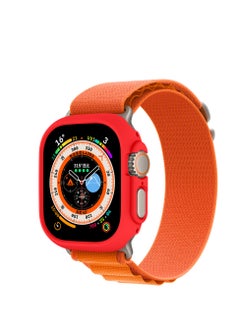 GULFLINK PC Half Case Protector frame Compatible with Apple Watch Series 8 ULTRA 49 mm Red  - Image 5
