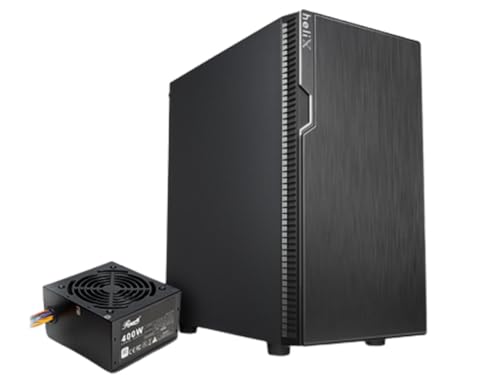 Rosewill FBMX2400HELIX Micro ATX Mini Tower Desktop Gaming Office PC Computer Case with PreInstalled 400W Power Supply 240mm AIO Support 2X USB 20 1 USB 30 - Image 1