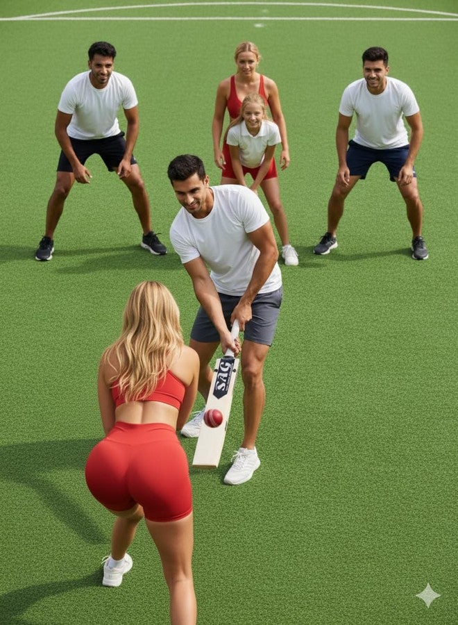 تبلد مضرب كريكيت من خشب الصفصاف الإنجليزي | مقاس 5 | حافة عريضة 40-42 مم | جاهز للعب | مناسب للعب بالكرة الجلدية | يتضمن غطاءً واقيًا من الخدوش، وواقيًا لطرف المضرب، وغطاءً للمضرب - Image 3