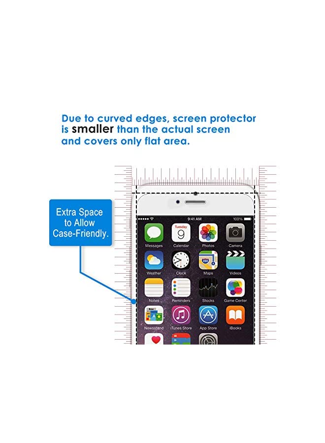 Jetech Screen Protector for iPhone SE 3/2 (2022/2020 Edition), iPhone 8/7/6s/6, 4.7-Inch, Tempered Glass Film with Easy-Installation Tool, 2-Pack - Image 2