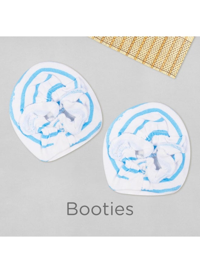 Mee Mee Premium & Soft Baby Cap, Mitten & Booties Set | Comfortable & Essential for Babies, Infants & New Borns | Best Combo for 0-12 Months Baby Boys & Girls - Image 4