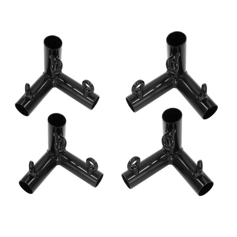 Aoneky 1 38 Corner Canopy Fitting Couplers Kit Frame Carport Connectors 4pcs 3 Way Fittings - Image 2