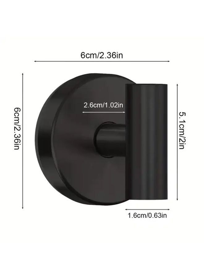 خطافان ذهبيان بشفاطات بدون حفر للمناشف والروب والمعاطف في الحمام والمطبخ - Image 4