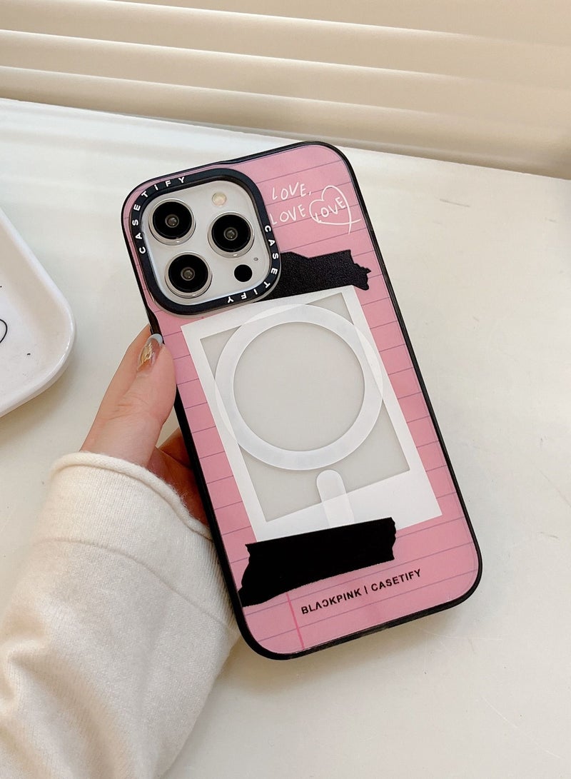 Casetify Magnetic Case for iPhone 14 Pro Max Pink MagFit Anti-Yellowing Technology - Image 2