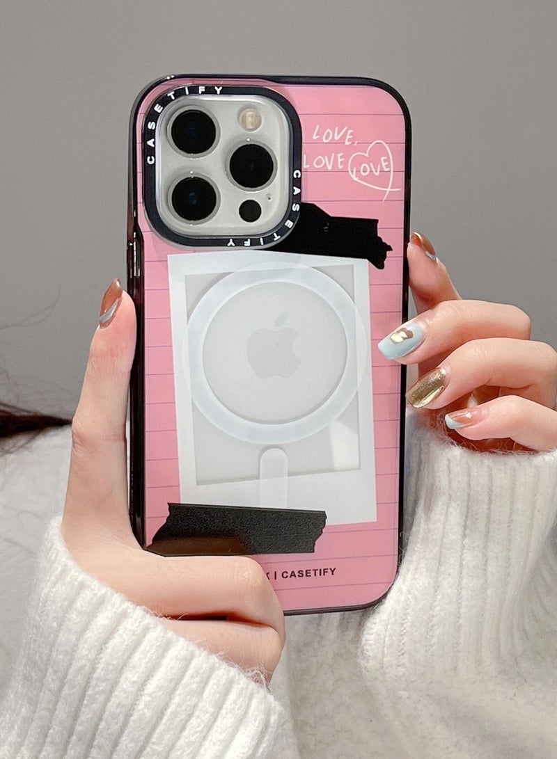 Casetify Magnetic Case for iPhone 14 Pro Max Pink MagFit Anti-Yellowing Technology - Image 3