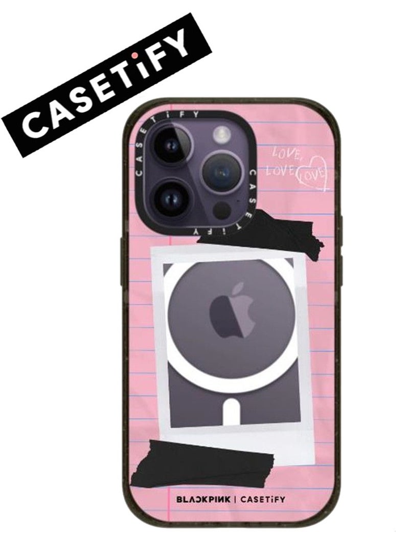 Casetify Magnetic Case for iPhone 14 Pro Max Pink MagFit Anti-Yellowing Technology - Image 1