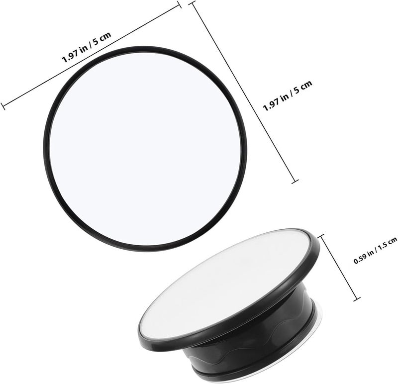 Garneck 2pcs Small round Blind Spot Mirrors for Cars Truck Convex Side View Mirror with Suction Cup Wide Angle Rearview Accessories for Enhanced Driving Safety - Image 2