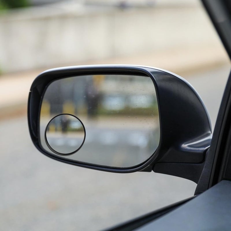 Garneck 2pcs Small round Blind Spot Mirrors for Cars Truck Convex Side View Mirror with Suction Cup Wide Angle Rearview Accessories for Enhanced Driving Safety - Image 4