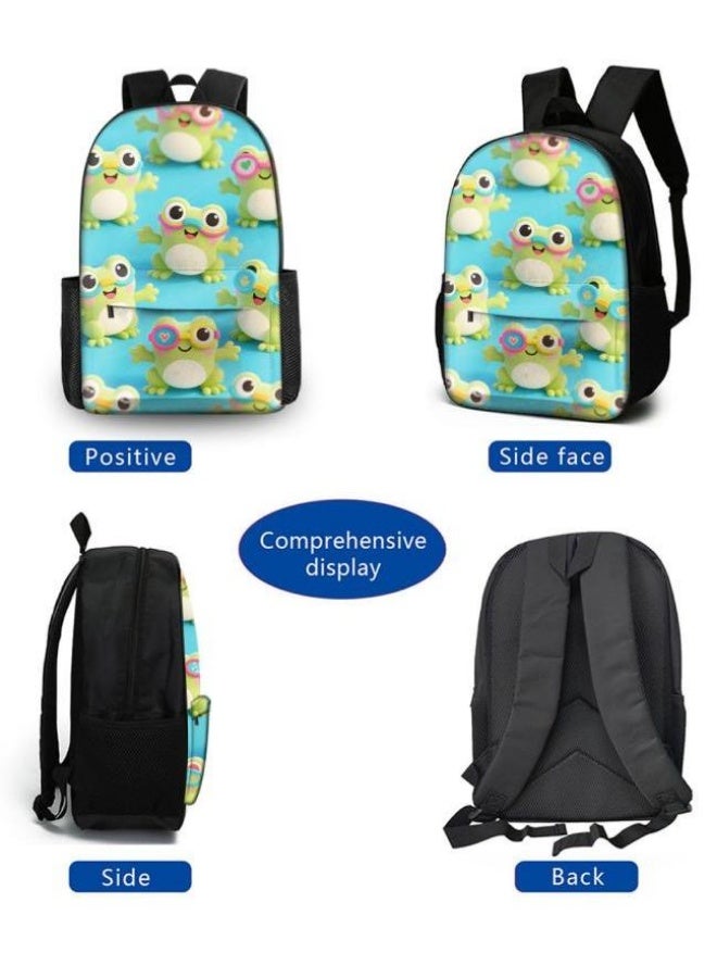 Bright Li Fire Unlock the new fashion of childish fun! Three-piece set of bags, cartoon elements for children and teenagers (students, children, friends' outings, mountain climbing, schooling, etc. can be used) - 21 - Image 3