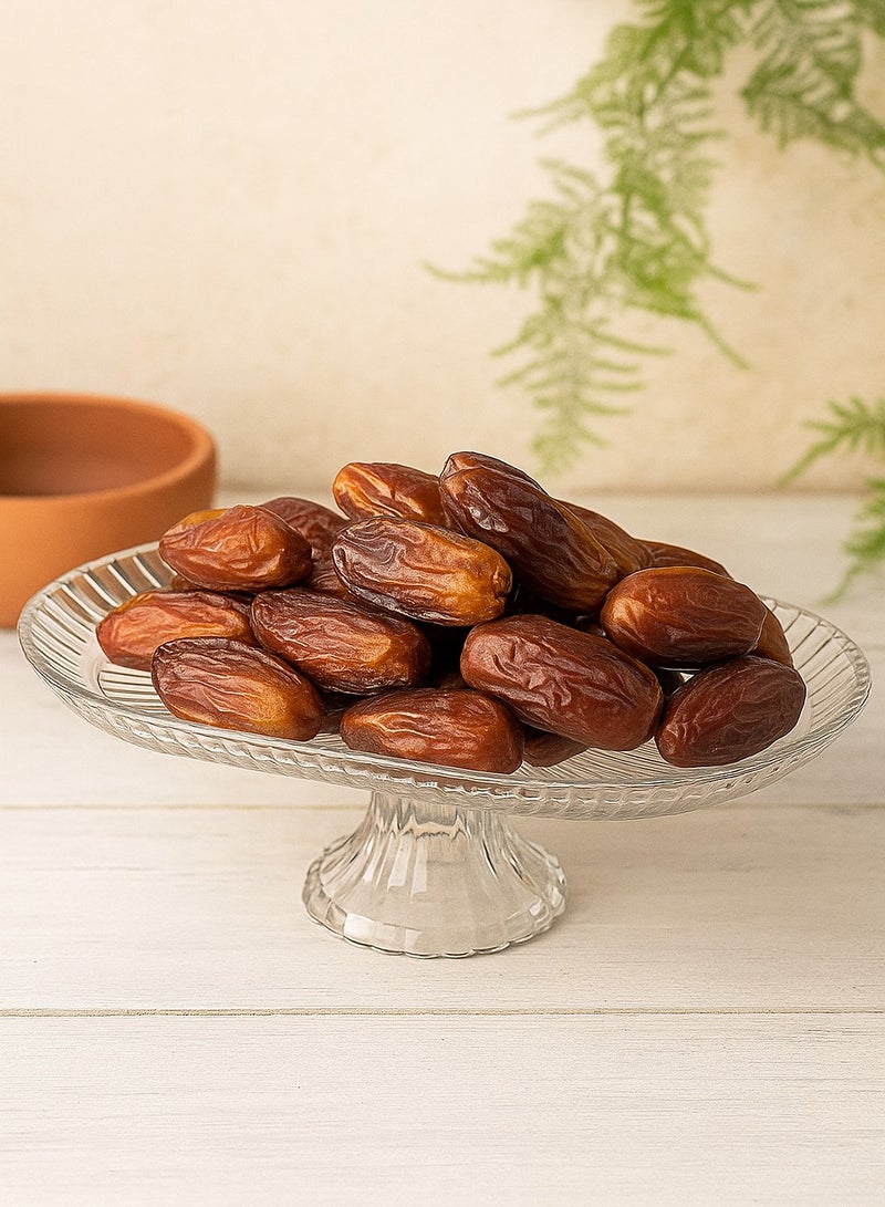 جوزيل طبق زجاجي فاخر مع قاعدة بشكل دائري 19×14×12 سم - Image 2